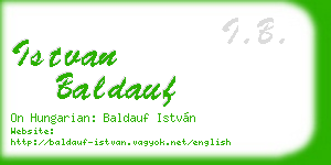 istvan baldauf business card